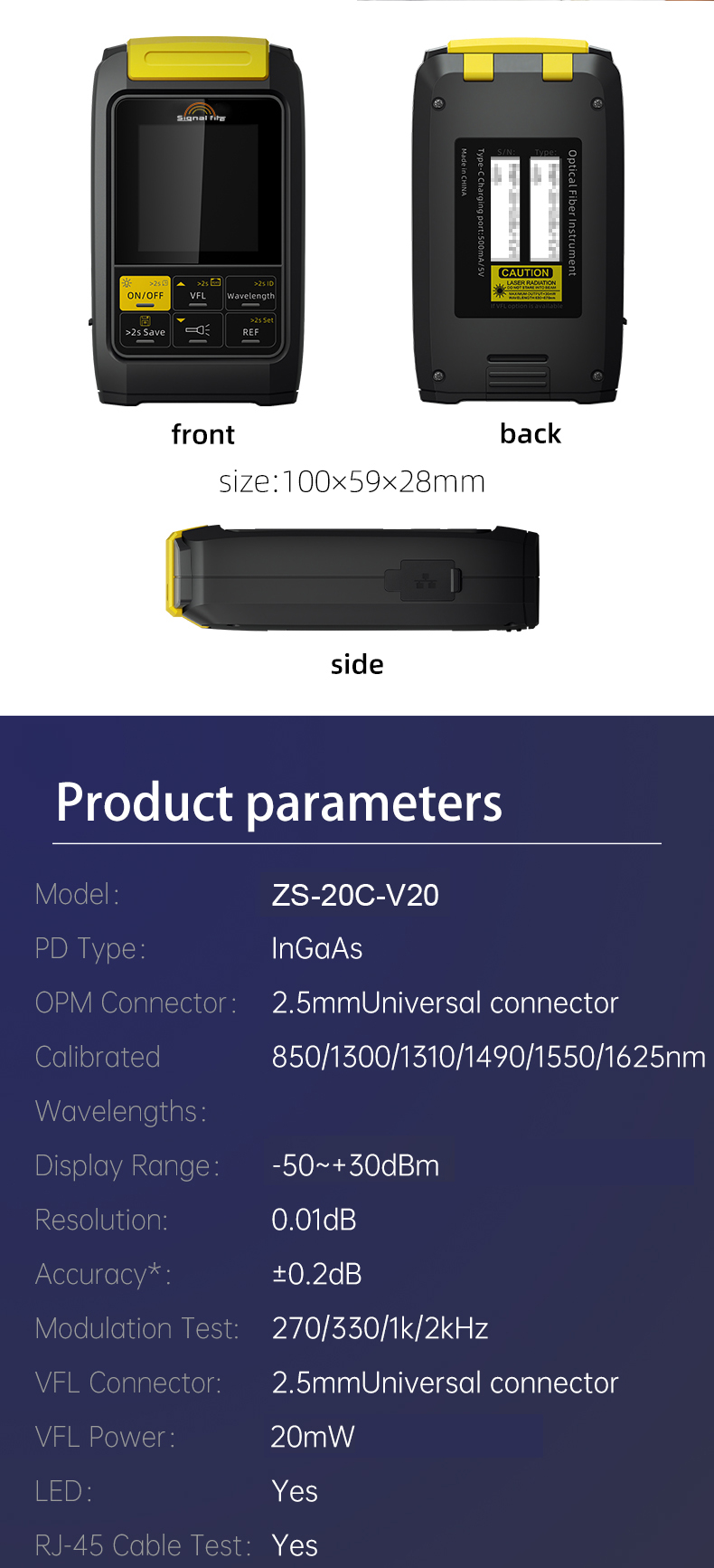 Mini Optic Power Meter