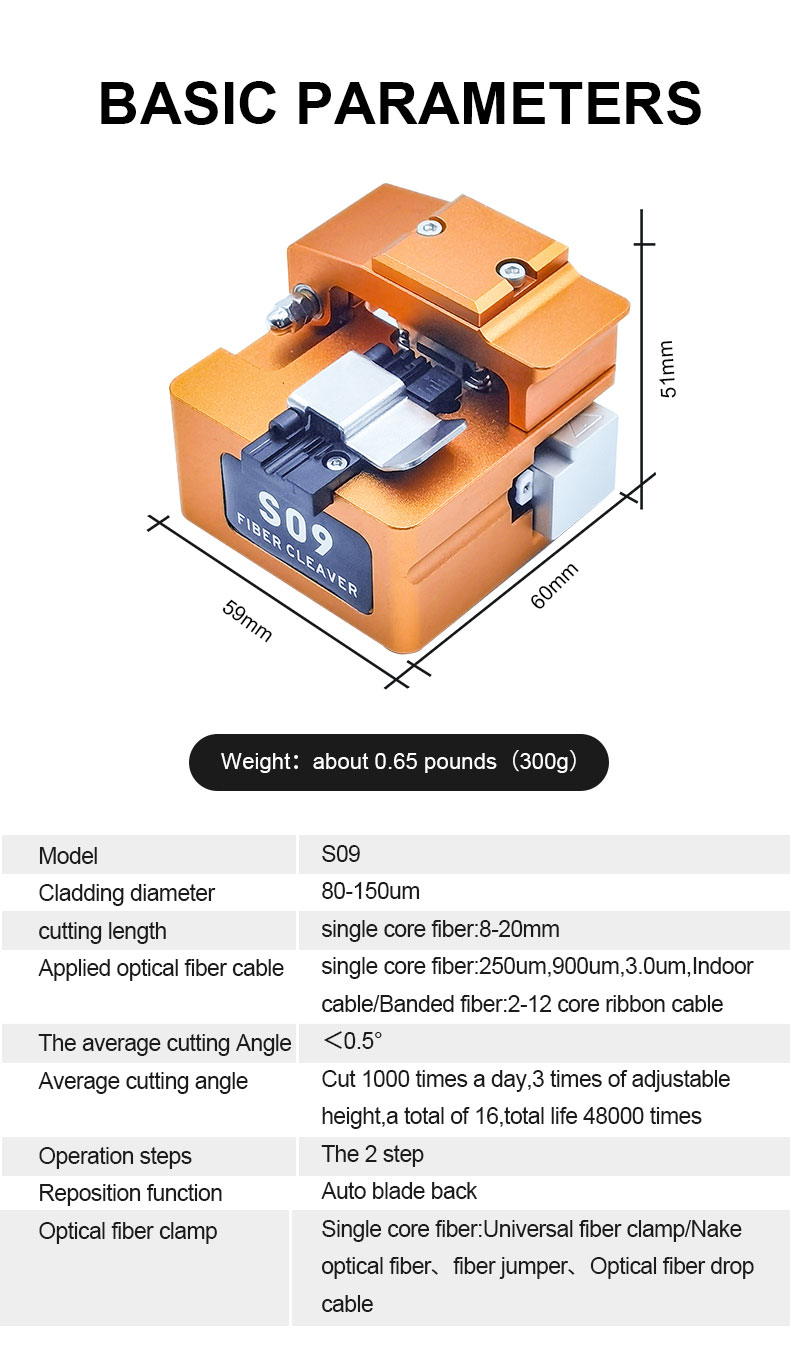 Fiber Optic Cleaver Signal Fire S09