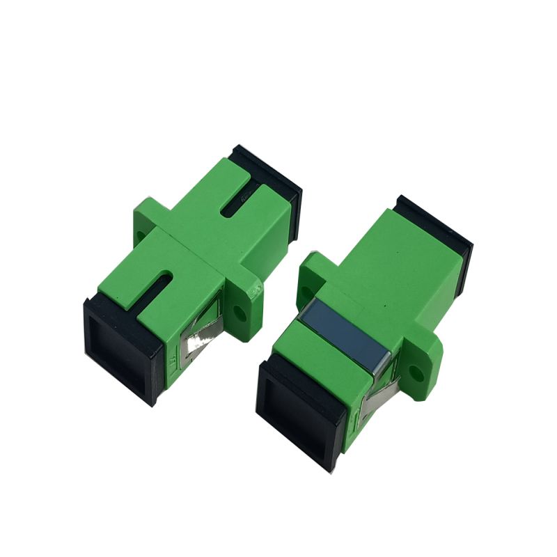 Fiber Optic Adapter SC UPC OM3 simplex with flange