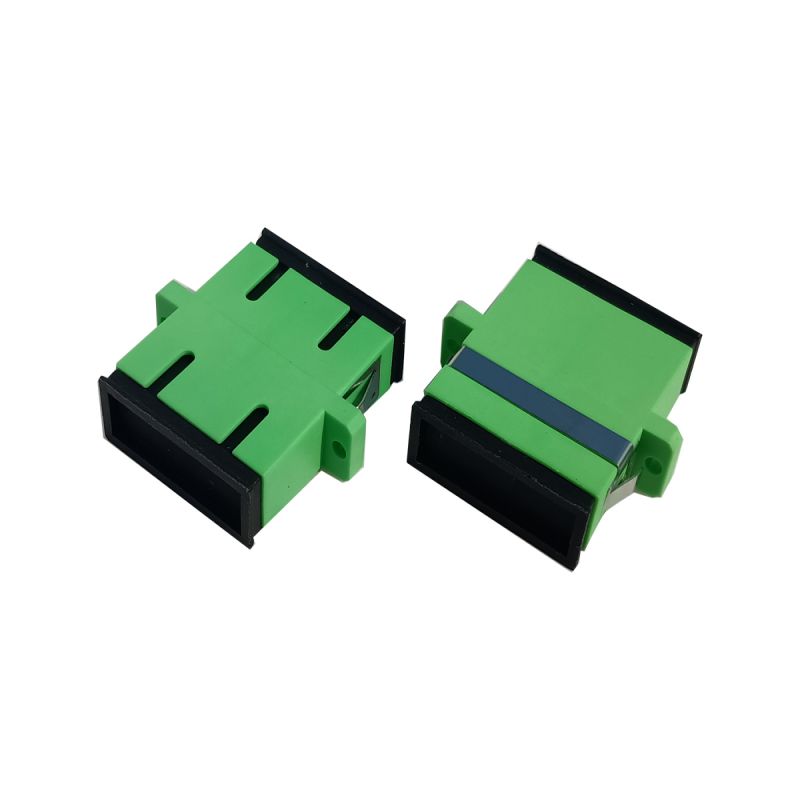 Fiber Optical Adapter SC APC Single mode  Duplex with flange