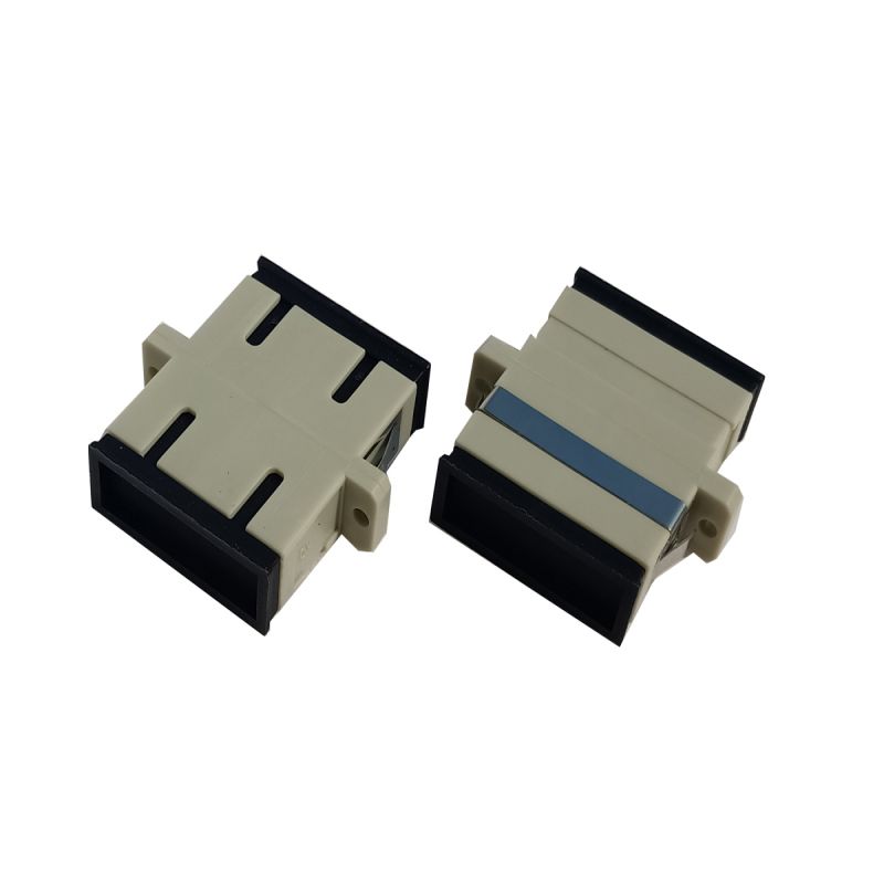 Fiber Optical Adapter SC APC Single mode  Duplex with flange