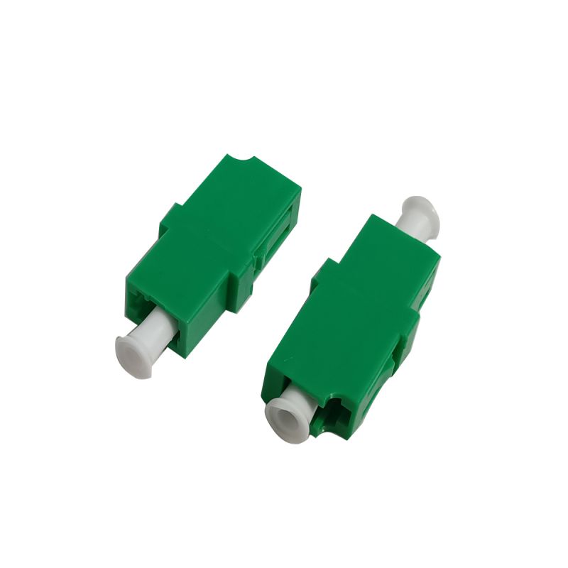 Fiber Optic Adapter LC/UPC to LC/UPC Simplex OM3 Multimode without Flange, Aqua