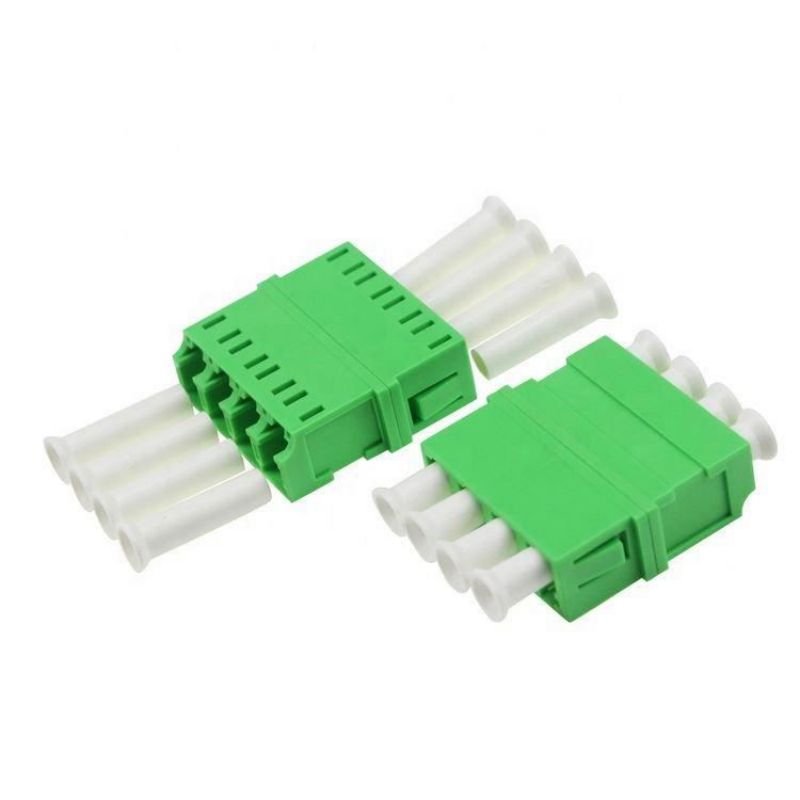 Fiber Optic Adapter LC/UPC to LC/UPC  Quad  OS2 Single Mode with Flange