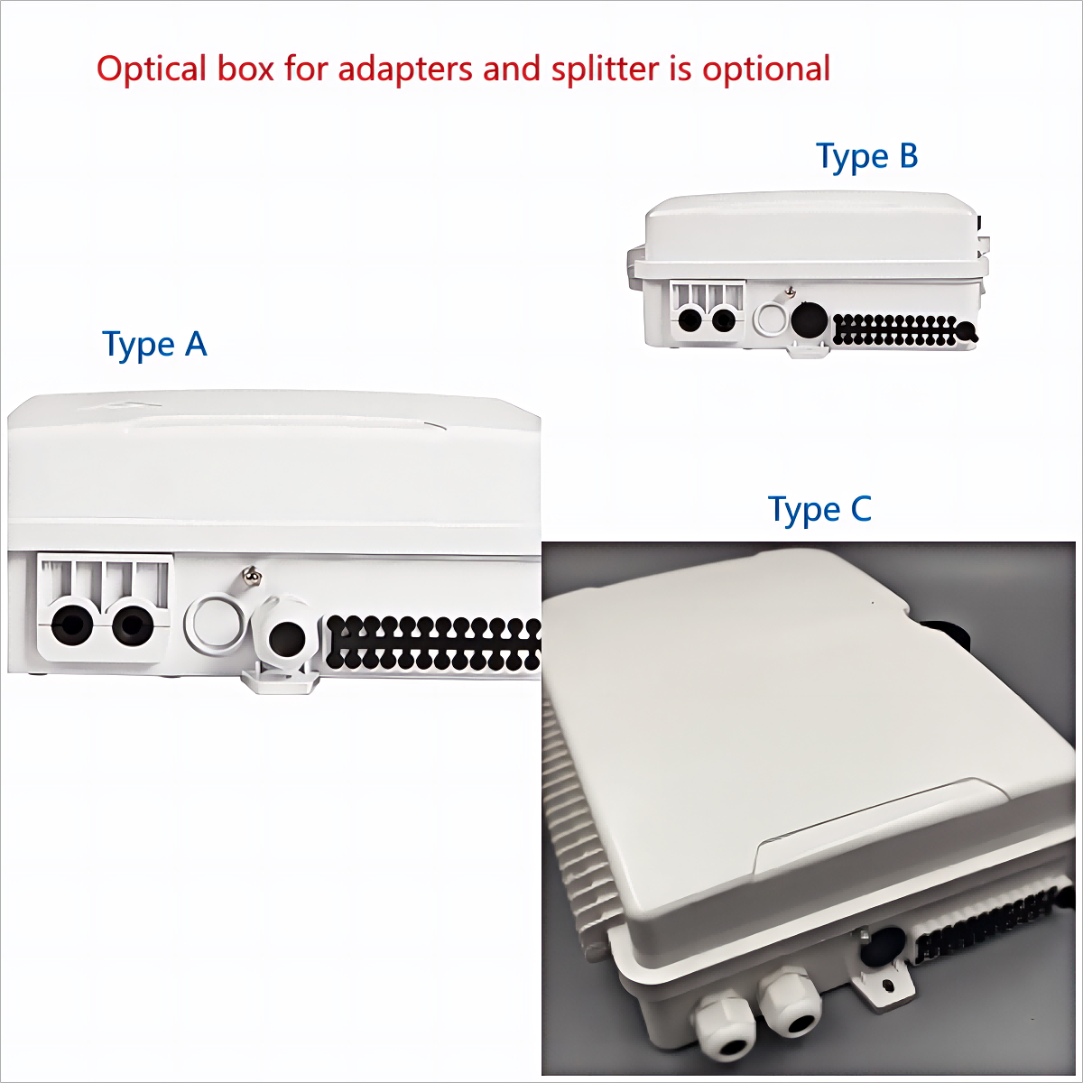 OPT-211 24 ports FTTH Fiber Optic Termination Box for adapters and splitters