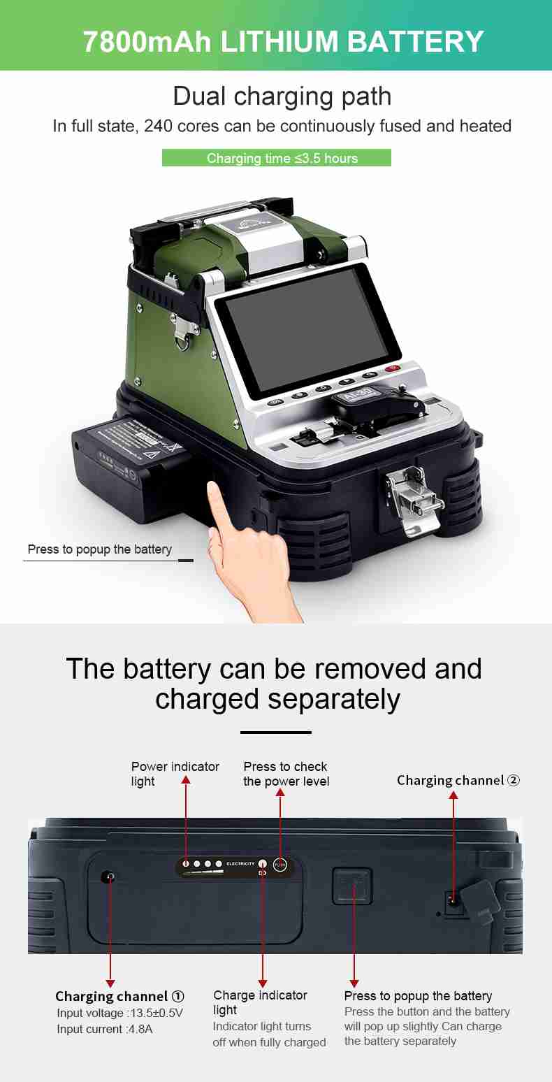 New Optical Fiber Fusion Splicer AI-20 and AI-30