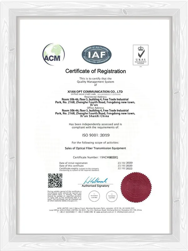 ISO 9001 Quality Management System