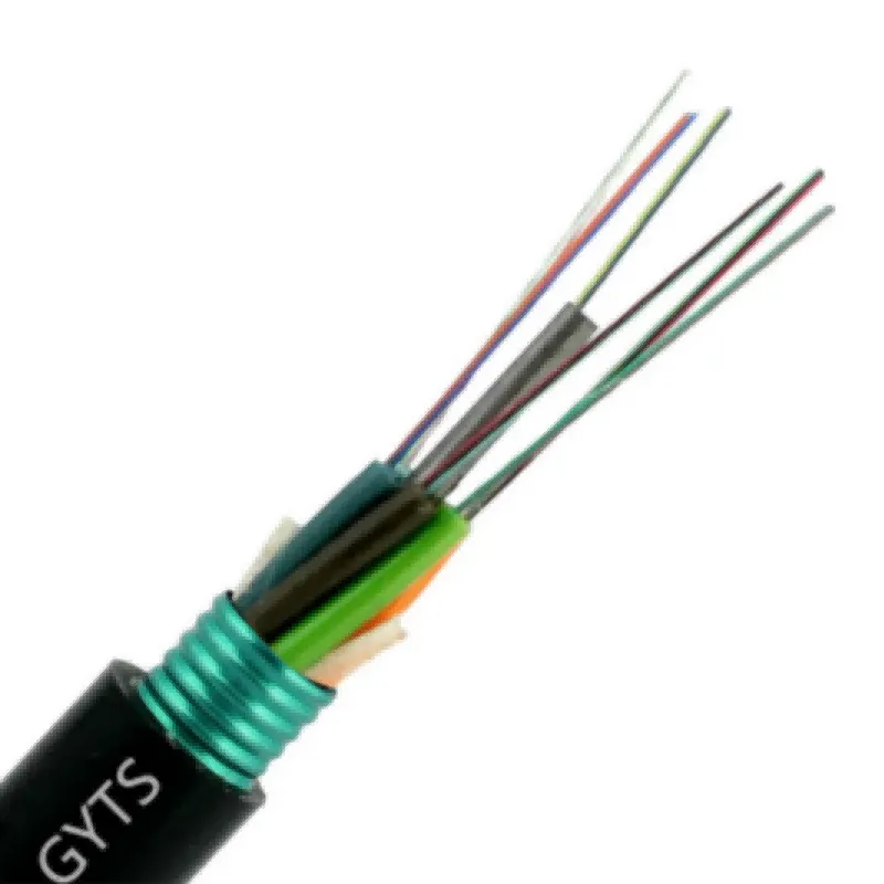 OPT -  GYTS Outdoor Fiber Optic Armoured Cable  Overhead and Pipeline PE Outdoor cable