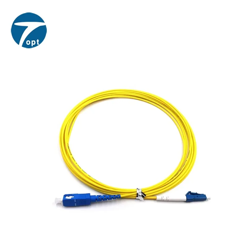 Fiber Optic Patch cord LC/UPC-SC/UPC SM 9/125 simplex 3.0mm G657A1,LSZH 2M