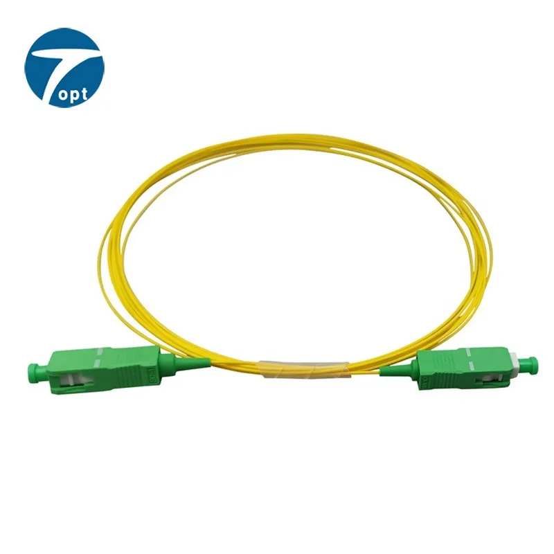 Fiber Optic Patch cord SC/APC-SC/APC SM 9/125 simplex 3.0mm G657A1,LSZH 5M