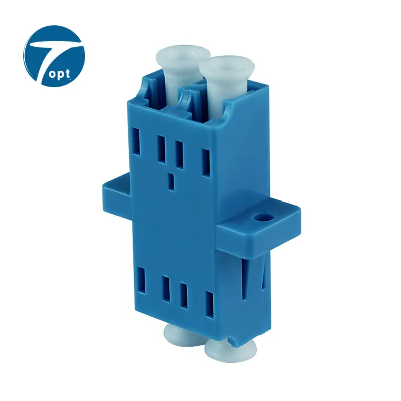 Optical Adapter  LC/UPC Single Mode Duplex with flange