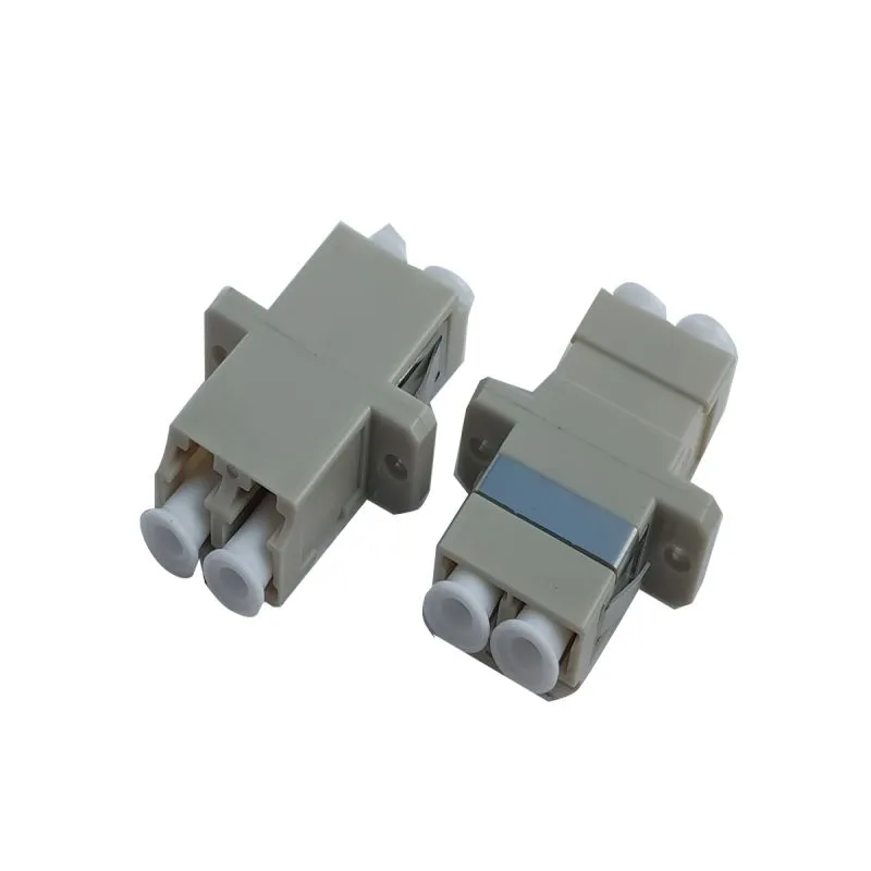 Optical Adapter  LC/UPC MM Multimode  Duplex with flange  grey colour-01