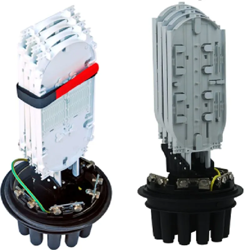 FOSC-400 A8-24-144F fiber splice closure (1 oval port,8 round ports ）-01