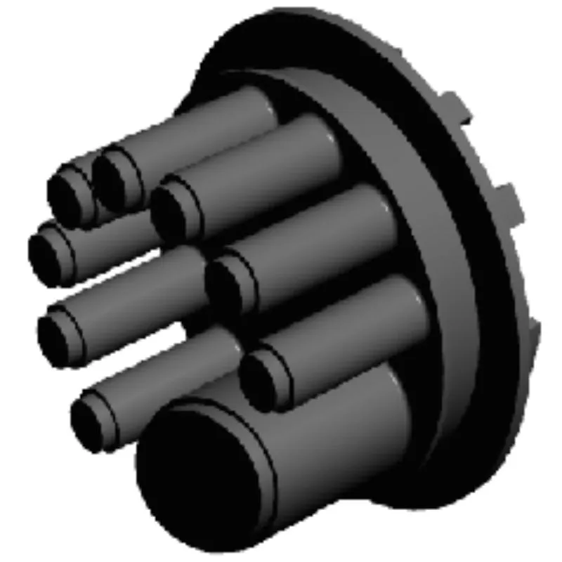 FOSC-400 A8-24-144F fiber splice closure (1 oval port,8 round ports ）-02