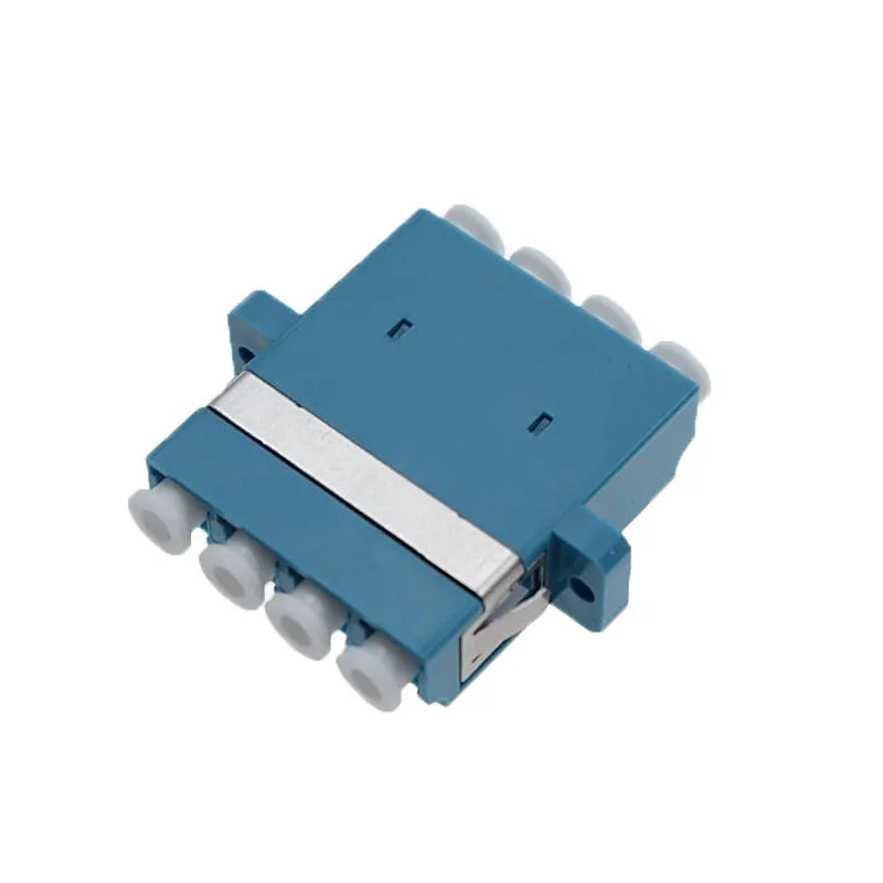 Fiber Optic Adapter LC/UPC to LC/UPC  Quad  OS2 Single Mode with Flange-01