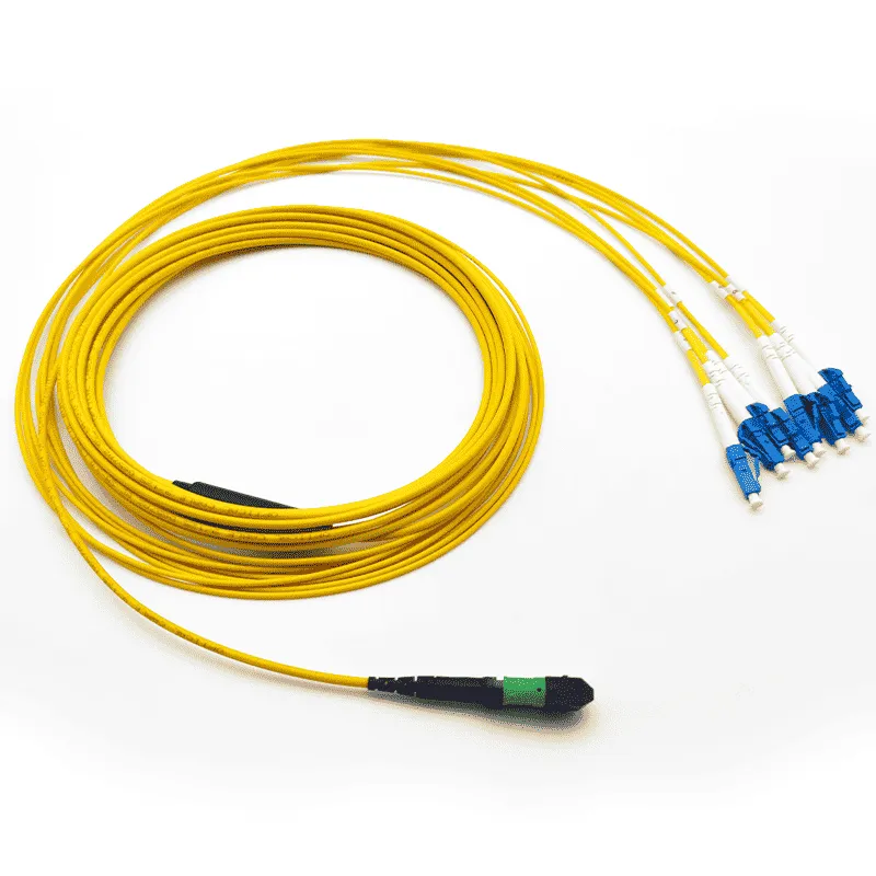 MPO Harness cable,MPO-8 APC (Female) to 4 LC UPC Duplex, 8 Fibers-02