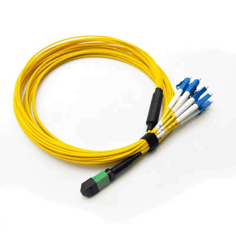 MPO Harness cable,MPO-8 APC (Female) to 4 LC UPC Duplex, 8 Fibers-04