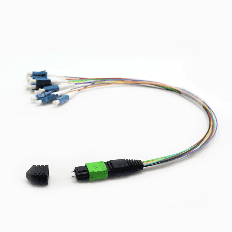 MPO-LC  0.9mm Fan-out patch cable 8 fibers OS2-04