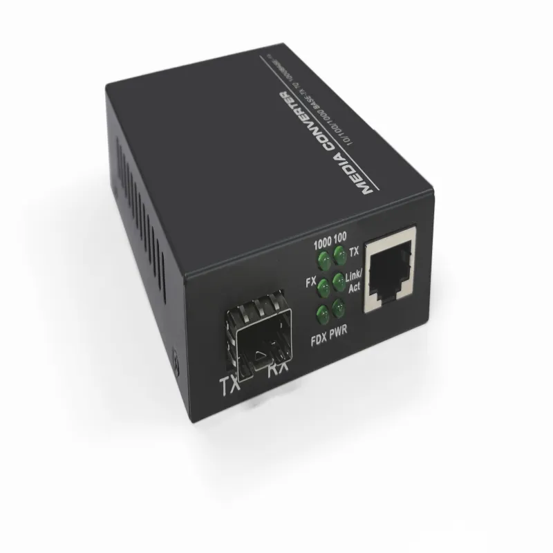 1x 10/100/1000Base-T to 1x 1000Base-X Single Mode SC 1310nm 10km Gigabit Ethernet Media Converter-01