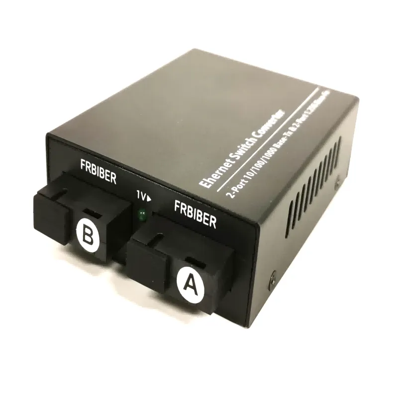 2x 10/100/Base-T RJ45 to 2 x 100 Base- Single Mode Single fiber SC 1550/1310nm 20km optical media converter-02