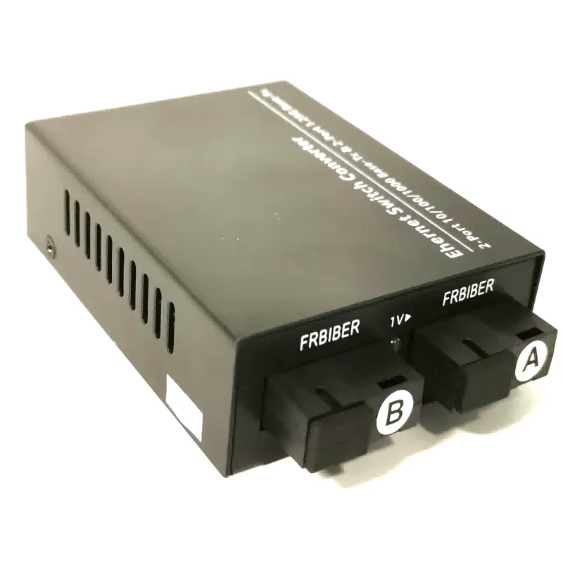 2x 10/100/Base-T RJ45 to 2 x 100 Base- Single Mode Single fiber SC 1550/1310nm 20km optical media converter-02