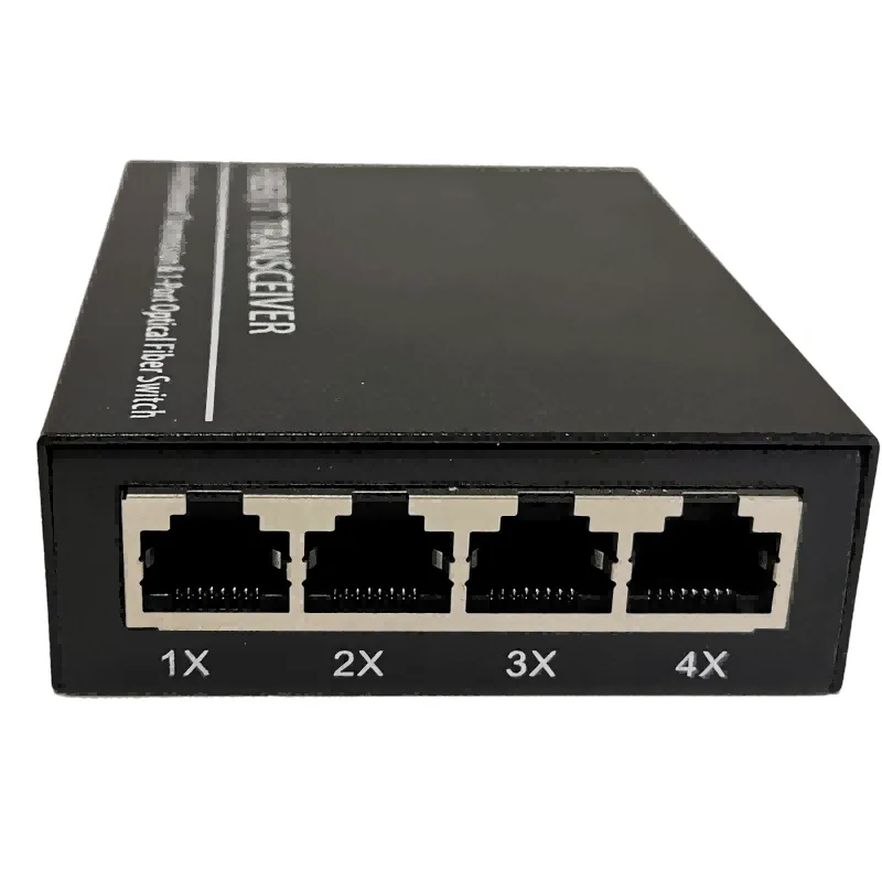 4x 10/100/1000Base-T RJ45 to 1x 1000 Base- Single Mode Single fiber SC 1550/1310nm 20km Unmanaged fiber switch