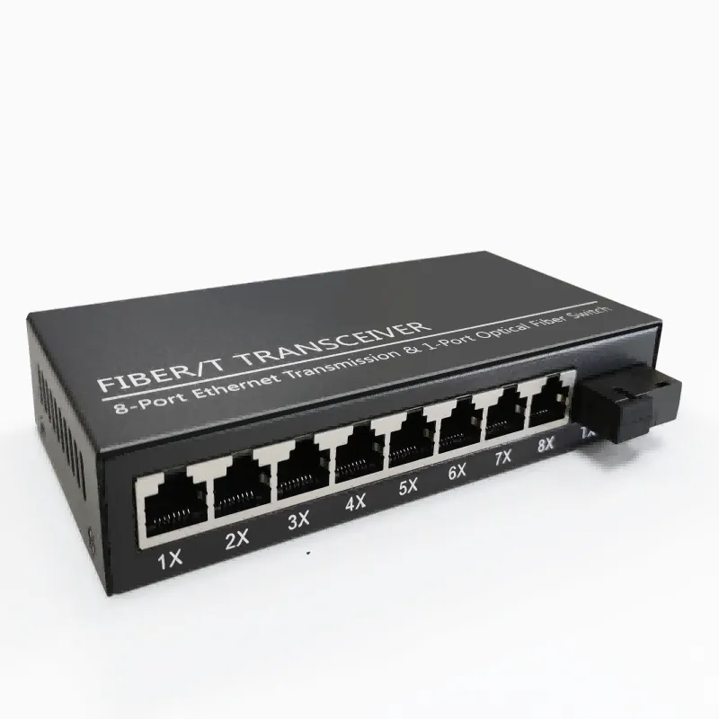 8x 10/100//1000Base-T RJ45 to 1x 1000 Base- Single Mode Single fiber SC 1550/1310nm 20km Unmanaged fiber switch-03