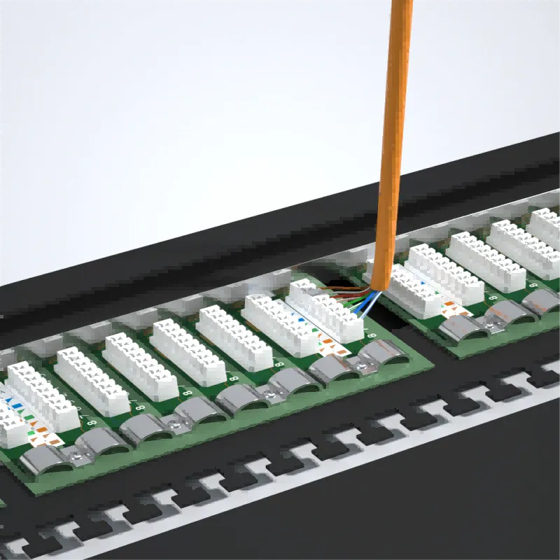 Cat6 Shielded Coupler Patch Panel, 24-Port STP, 1U（02）