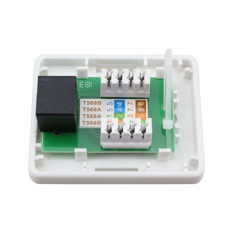 Surface Mount Box 2 pors RJ-45（2）