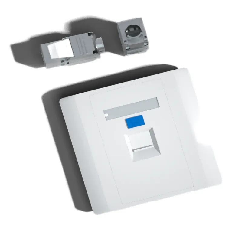 Single port RJ-45 Wall Network Faceplate Socket OPT-01