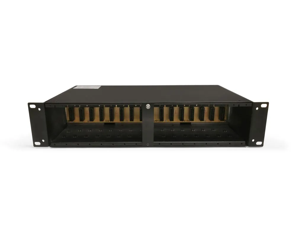 16 Slots Media Converter Chassis, 19'' 2U Rack Mount, Dual Power AC 220V